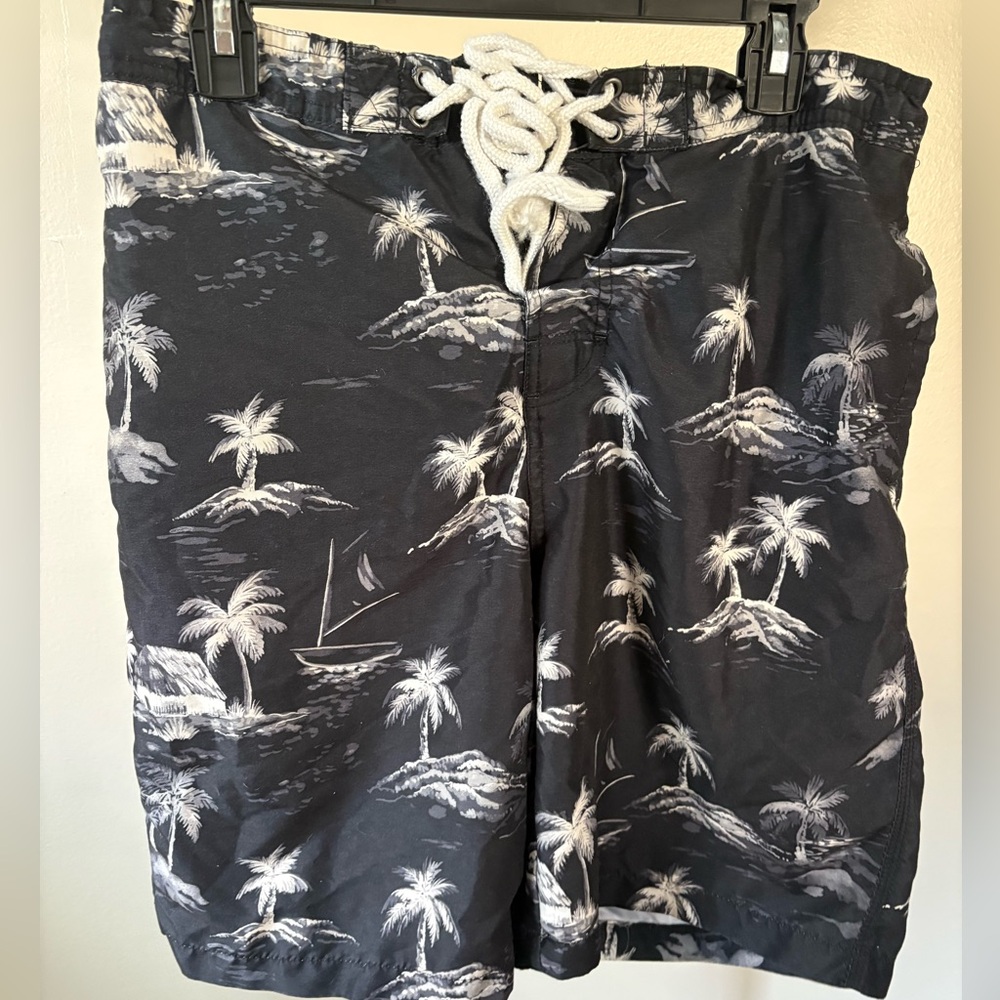 Merona Black and White Swim Shorts